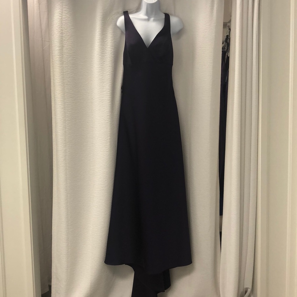 Deep plum purple dress with gorgeous detailing